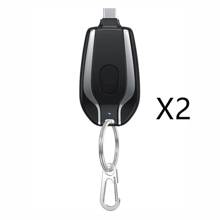 1500mAh Mini Power Emergency Pod Keychain Charger With Type-C Ultra-Co