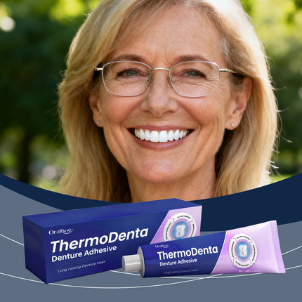Très Elite Permanent Denture Adhesive - Strong Hold, Waterproof Formul