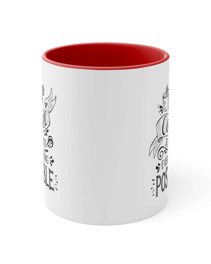 Chic Two-Tone Ceramic Coffee Mug - 11oz for Stylish Sipping