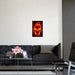 Elegant Fire Skull Art Prints - Luxurious Matte Posters for Stylish Home Decor