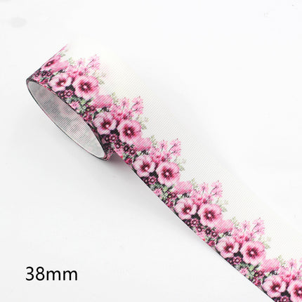 Peekaboo Studio Flower Printed Thread Ribbon - Durable, Versatile Craf
