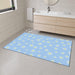 Opulent Daisies Luxury Polyester Floor Mat with Secure Grip