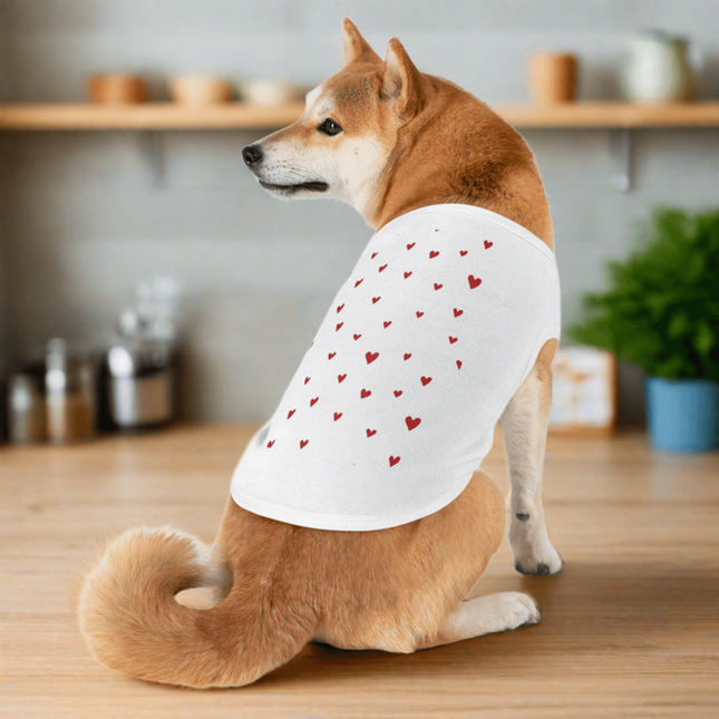 Valentine's Day Love Tank for Dogs - Stylish Pet Wear by Maison d'Elite
