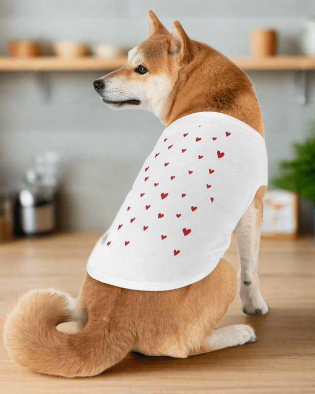 Valentine's Day Love Tank for Dogs - Stylish Pet Wear by Maison d'Elite