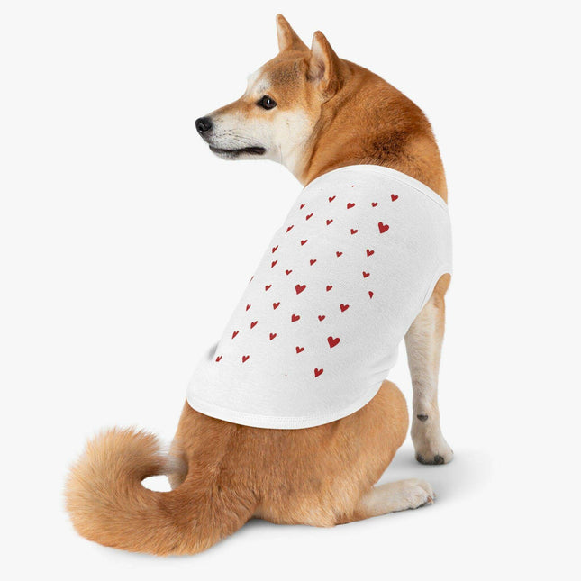 Valentine's Day Love Tank for Dogs - Stylish Pet Wear by Maison d'Elite