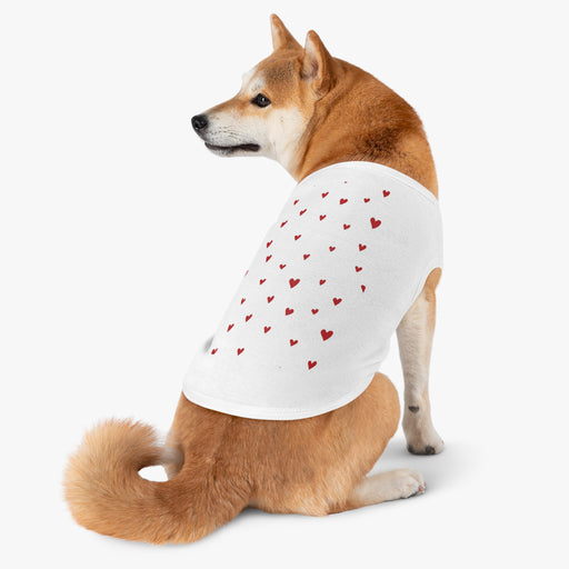 Lovely Valentine's Day Pet Tank by Maison d'Elite - Premium USA-Made Love Tank Top for Dogs