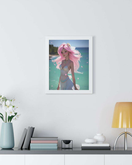 Eco-Conscious Mermaid Art Set with Sustainable Framing