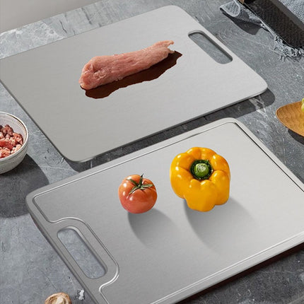 Pure Titanium Cutting Board With Holes 2mm Thick Square Chopping Board