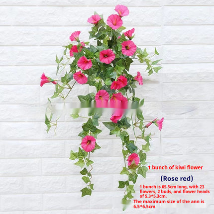 Peekaboo Studio Simulation Morning Glory Petunia - Durable Plastic, Re