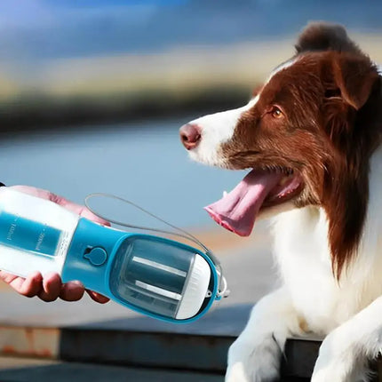 Dog Water Cup Drinking Food Garbage Bag Three-in-one Portable Small Mu