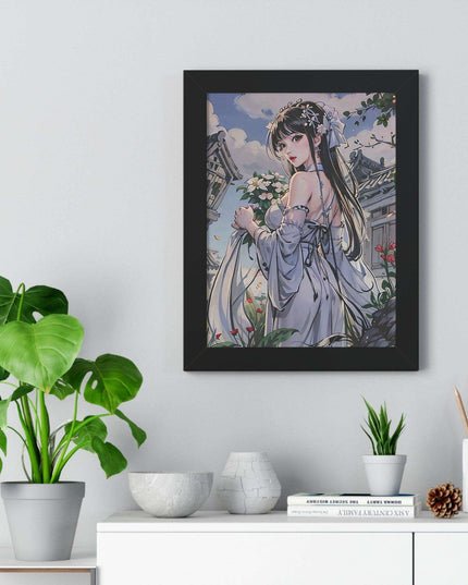 Sustainable Anime Girl Framed Wall Art: Enhance Your Space with Eco-Conscious Design