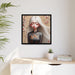 Sophisticated Black Pinewood Gallery Wrapped Canvas Collection by Maison d'Elite