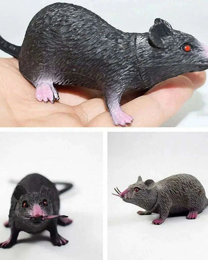 Realistic Small Rat Prank Toy for Halloween Haunts