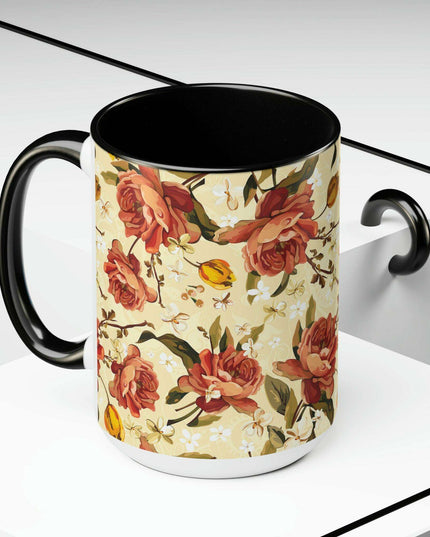 Elegant Duo Ceramic Coffee Mug Set - Pair