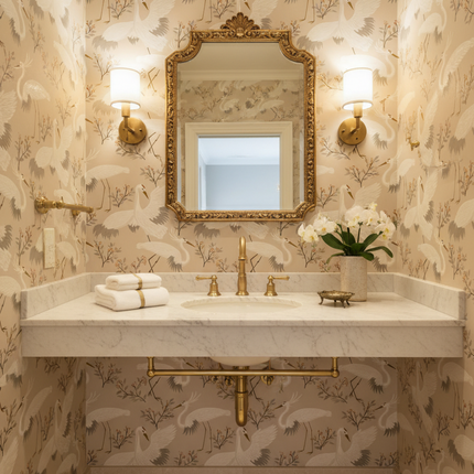 Embossed Nonwoven Wallpaper With Vertical Stripes For Eco Friendly Interiors