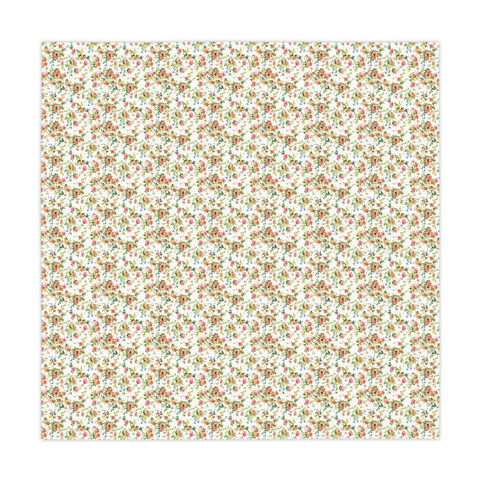 Spring Bloom French Style Tablecloth | Colorful 55.1" x 55.1" Polyester Fabric