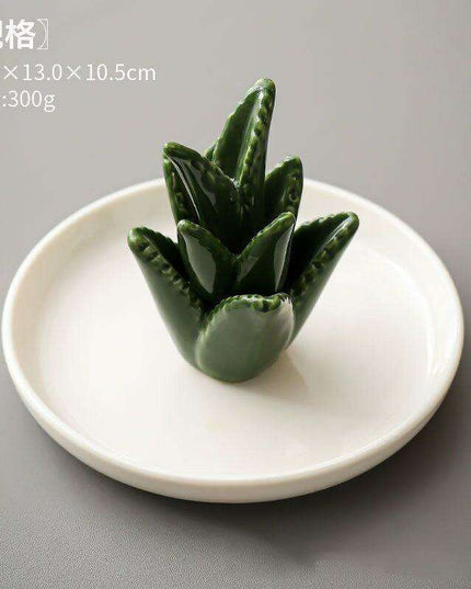 Luxurious Gold Ceramic Jewelry Holder with Hanging Tray