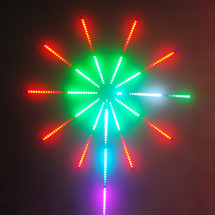 LED Fireworks Light Bar RGB 10W Bluetooth App Control With Forty Key Music