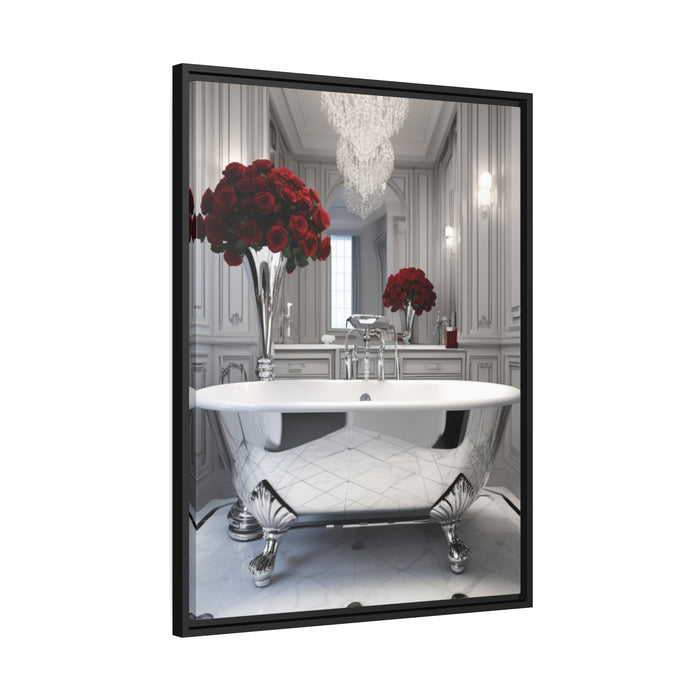 Sophisticated Black Pinewood Framed Matte Canvas - Deluxe Edition