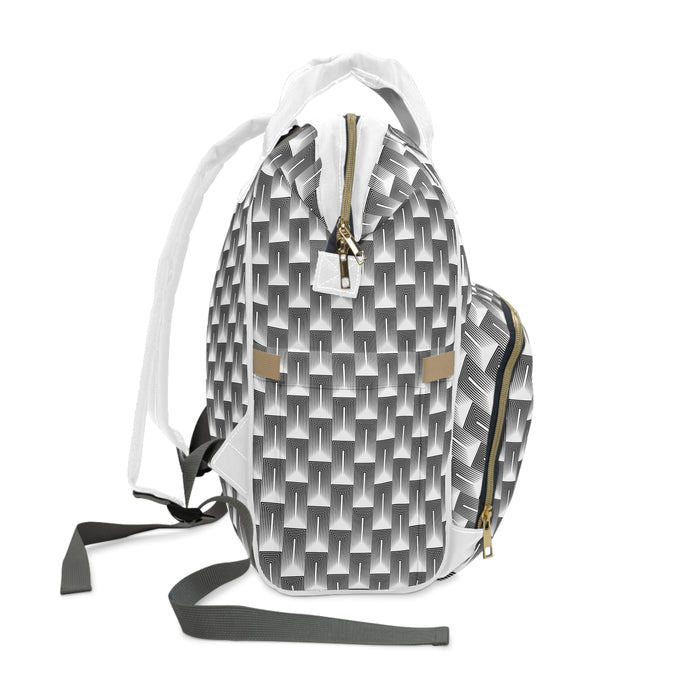 Très Bébé Geometric Luxury Diaper Backpack for Stylish Parents
