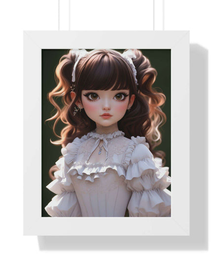 Eco-Friendly 3D Girl Wall Art with Sustainable Frame: Modern Green Home Decor