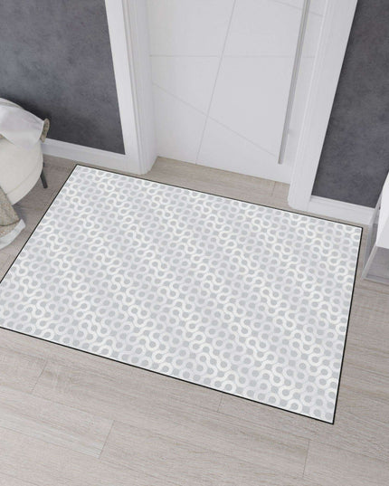 Luxurious Geometric Polyester Area Rug with Chic Black Accents - Exclusive Maison d'Elite Design