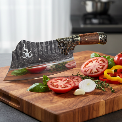Fire Dragon Bone Cutter With 7Cr17MOV Blade And Rosewood Handle