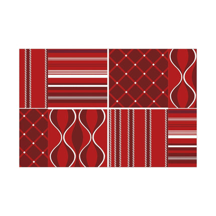Luxurious Customizable Red Holiday Gift Wrap Set - Elevate Your Present Experience