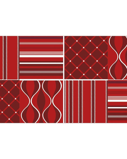 Luxurious Customizable Red Holiday Gift Wrap Set - Elevate Your Present Experience