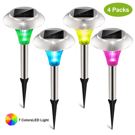 Peekaboo Studio 24-Pcs Solar Garden Lights, IP44 Waterproof, 7 Colors
