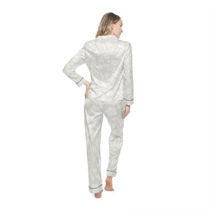 Women's Satin Pajamas-All Over Prints-Printify-XS/S-Black-Très Elite