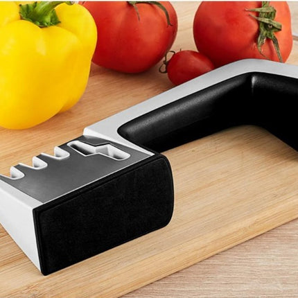 Stainless Steel Knife Sharpener With ABS Plastic Handle 23cm