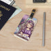 Personalized Acrylic Luggage Tag Set with Leather Strap - Elegant Travel Essential