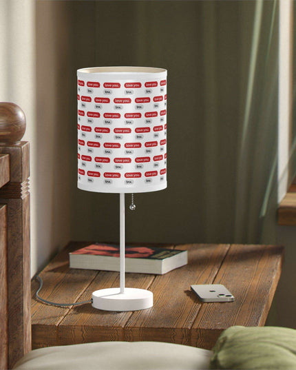 Customizable Valentine’s Luxe Steel Table Lamp with Exquisite Shade