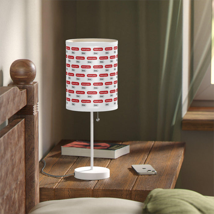 Customizable Valentine’s Luxe Steel Table Lamp with Exquisite Shade