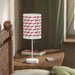 Customizable Valentine’s Luxe Steel Table Lamp with Exquisite Shade