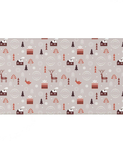 Magical Holiday Haven: Plush Personalized Children's Rug for Cozy Celebrations