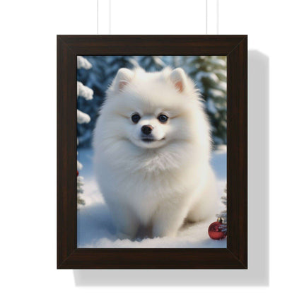 Eco-Friendly Winter Puppy Art Print Collection with Acrylic Protection