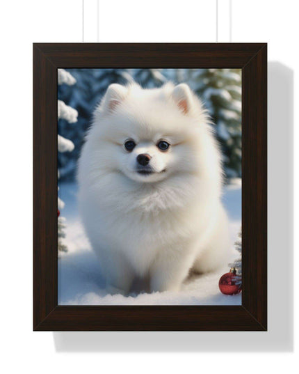 Eco-Friendly Winter Puppy Art Print Collection with Acrylic Protection