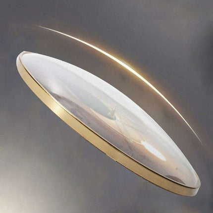 Sophisticated 12-Inch Silent Wall Clock with Curved Glass and Wooden Backing for Timeless Elegance