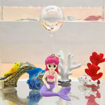 Aquatic Harmony: Chinese-Inspired Resin Sculpture for Enchanting Aquariums
