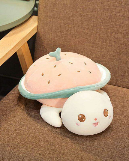 Watermelon Turtle Comfort Cuddle Pillow for Cozy Relaxation