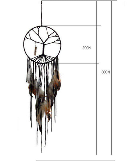 Enchanting Tree of Life Dream Catcher - Serene Decor for Children's Rooms