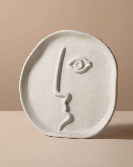 Abstract Beauty: Handcrafted Porcelain Vase with Geometric Charm