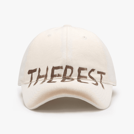 Graffiti Letter Curved Brim Baseball Cap – Soft Cotton, All-Season Style