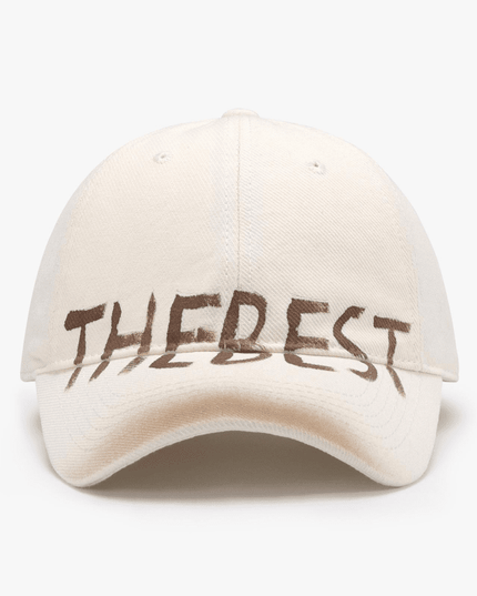 Graffiti Letter Curved Brim Baseball Cap – Soft Cotton, All-Season Style