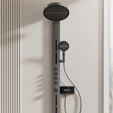 Matte Grey Thermostatic Shower Set | Concealed Design & Luxury