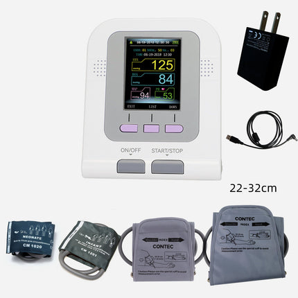 Contec Digital Blood Pressure Monitor Model 08A With Four Cuffs And Adapter