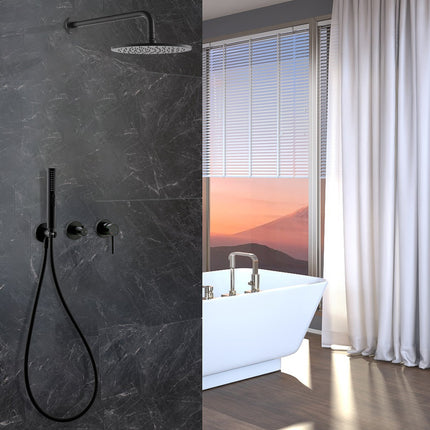 Rain Shower System with Handheld Shower & Valve – Modern Desig