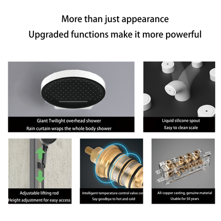 Concealed Shower Set | Full Copper, Digital Disp